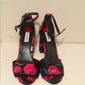 Floral Steve Madden Block Heels